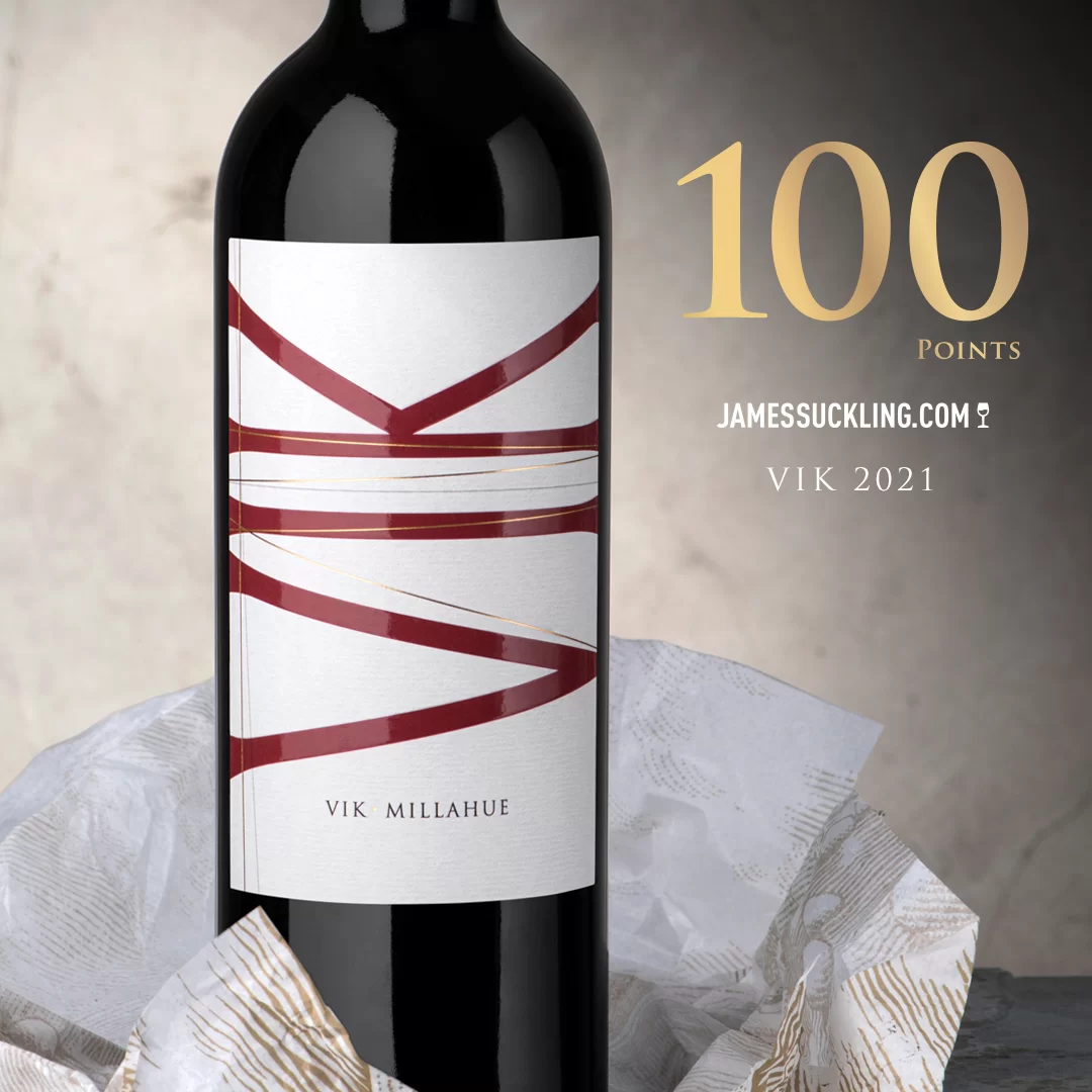 Vinho Vik Millahue 2021 750ml 100 pontos JS