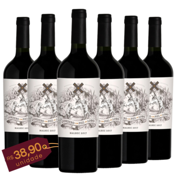 Kit 6 Vinhos Cordero Con Piel De Lobo 750 ml